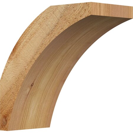 Ekena Millwork 4"W x 8"D x 8"H Thorton Rough Sawn Knee Brace, Western Red Cedar BRC04X08X08THR00RWR